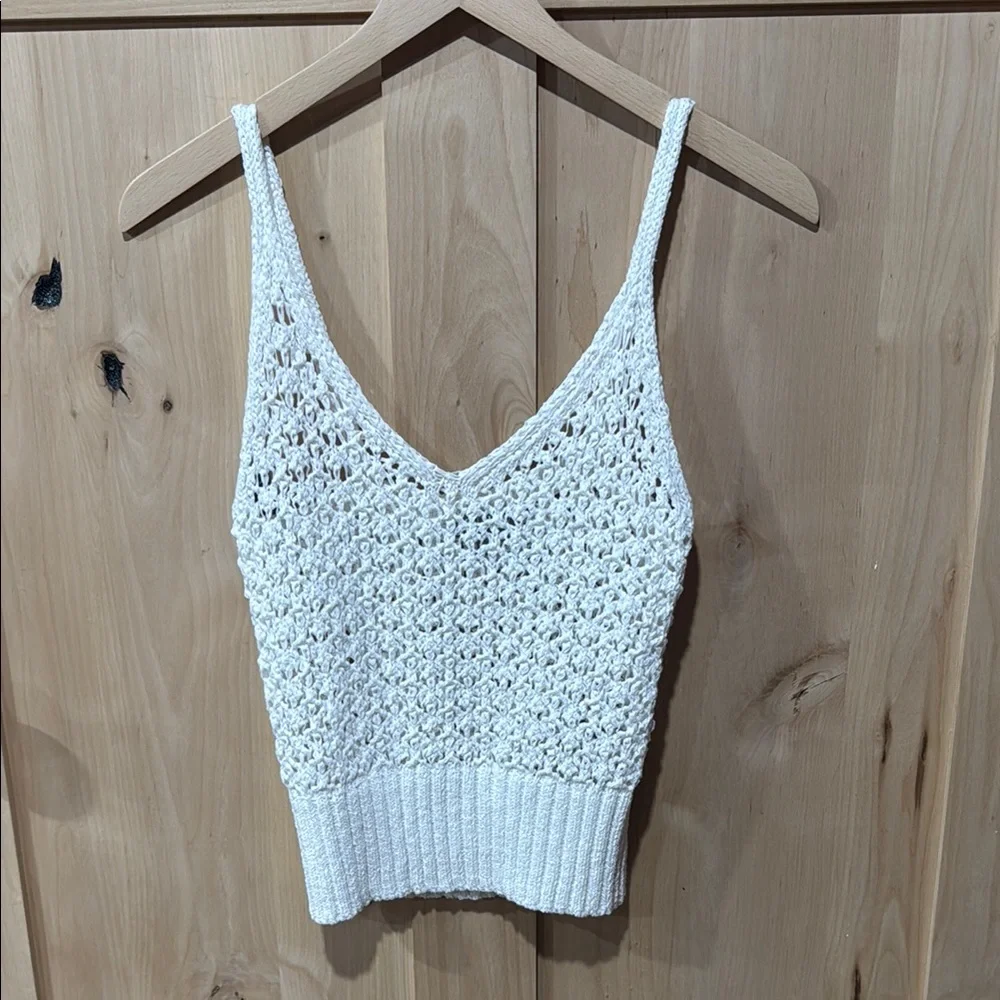 J. Crew Cream Crochet Knit Camisole